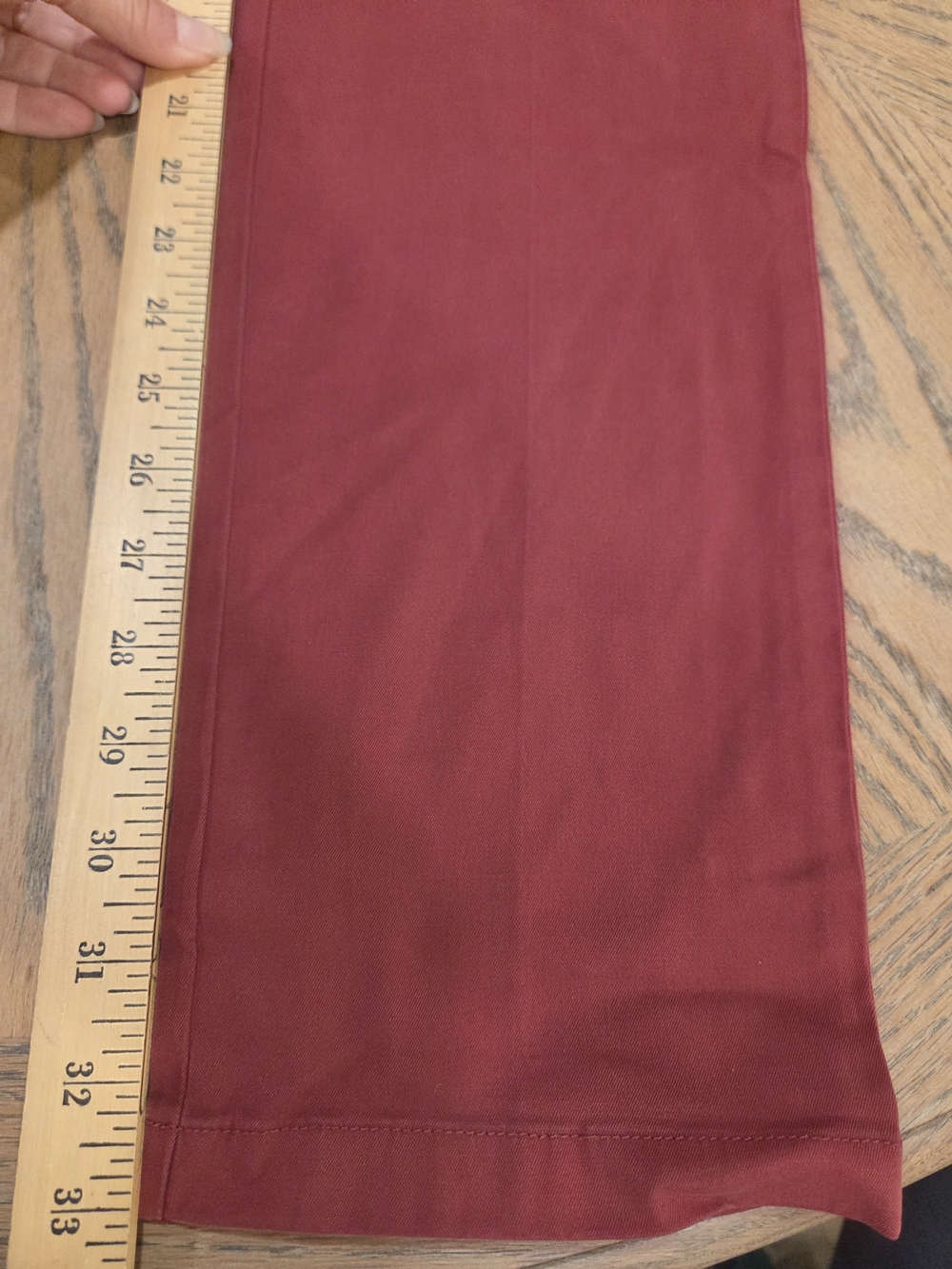 Vineyard Vines Chino Pants Mens 32x34 Slim Fit Burgundy Stretch Crimson Preppy - Picture 5 of 7